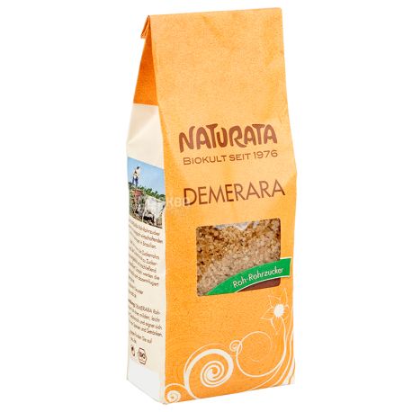 Naturata, 500 г, Цукор-пісок тростинний, нерафінований Демерара, коричневий