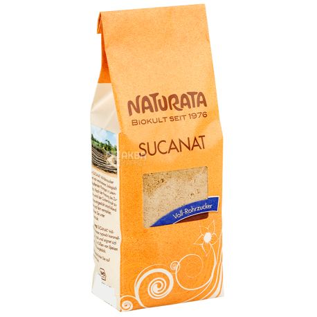 Naturata Sucanat, 400 г, Цукор-пісок тростинний, нерафінований, коричневий