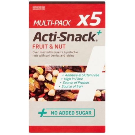 Acti-Snack, Fruit and Nut Mix, 5x35 g
