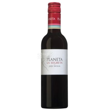 La Segreta Rosso, Planeta, Вино червоне сухе, 0,375 л