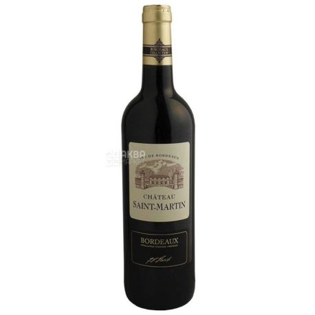 Chateau Saint Martin, Вино червоне сухе, 0,75 л