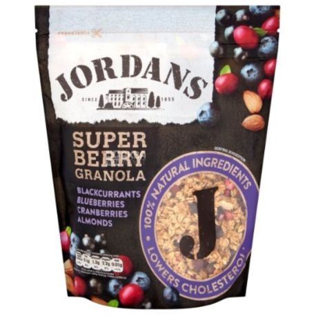 Jordans, Granola with berries, Super Berry, 550 g