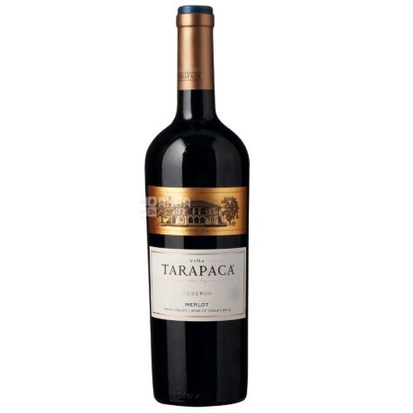 Tarapaca, Dry red wine, Merlot Reserva, 0.75 L