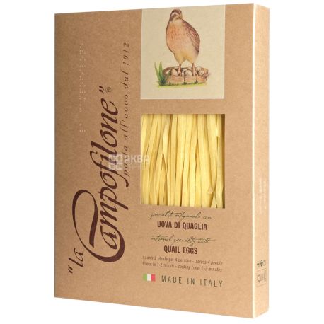 La Campofilone, fettuccine pasta on quail eggs, 250 g