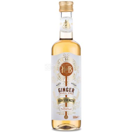 House of Broughton, Ginger, 500 мл, Сироп Хауз оф Броутон, Імбир, скло