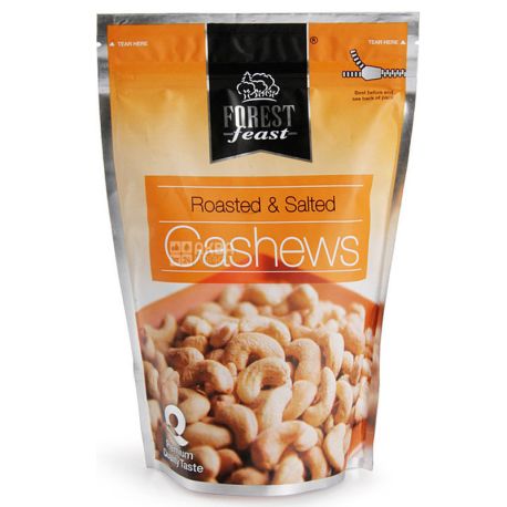 Forest Feast, Roasted Salted Cashews, 250 g