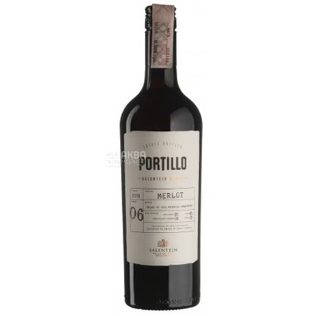 Portillo, Merlot, Вино красное сухое, 0,75 л 