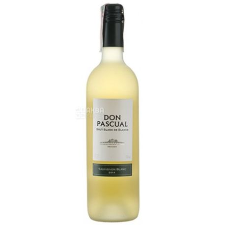 Don Pascual, Sauvignon Blanc, Вино біле сухе, 0,75 л