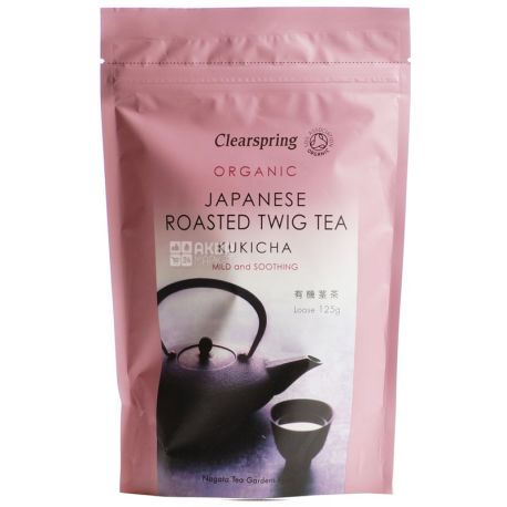 Clearspring, Japanese Roasted Twig, Kukicha, 125 г, Чай Кліаспрінг, Кукіча, зелений, органічний