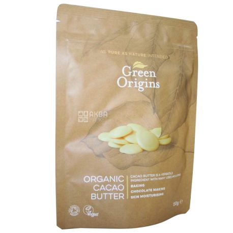 Green Origins, Какао-масло органическое, 150 г