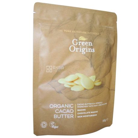 Green Origins, Какао-масло органічне, 150 г