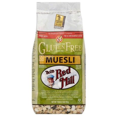 Bob's Red Mill, 453 г, Мюсли Бобс Ред Милл, овсяные, фрукты, орехи, тыквенные семечки, сухой завтрак, быстрого приготовления