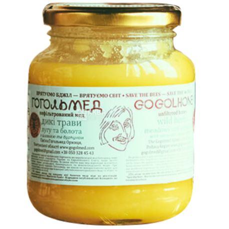 GogolMed, Honey from the flowers of wild grass meadows and swamps, 400 g