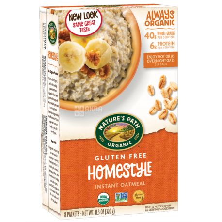 Nature's Path, Oatmeal Homemade Organic Gluten Free, 320 g