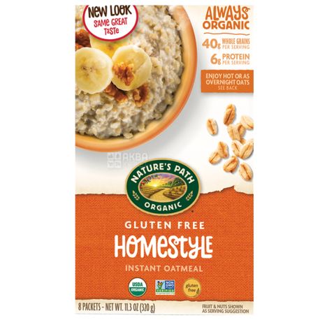Nature's Path, Oatmeal Homemade Organic Gluten Free, 320 g