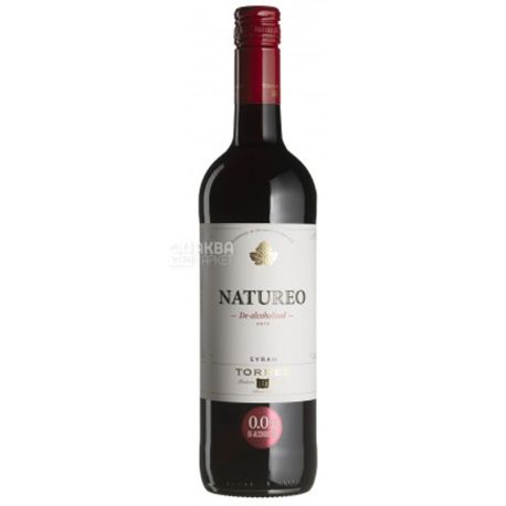 Natureo Syrah, Вино красное полусладкое, безалкогольное, 0,75 л