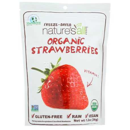 Natierra Natures All, Organic Sublimated Strawberry, 34 g