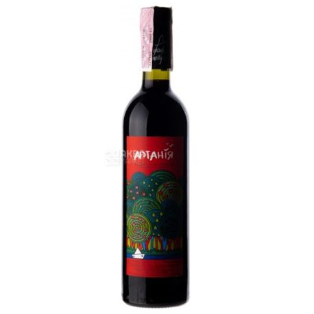 Артания, Вино красное сухое, 0,75 л