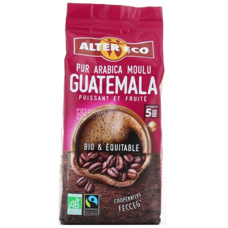 Alter Eco, Pur Arabica Guatemala, 260 г, Кофе Альтер Эко, Гватемала, молотый, органический