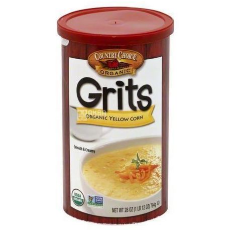 Nature's Path, Grits organic yellow corn, 794 г, Крупа кукурудзяна, органічна, тубус