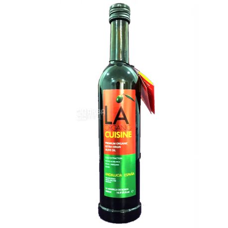 LA Organic Cuisine, Organic Olive Oil, 0.5 L