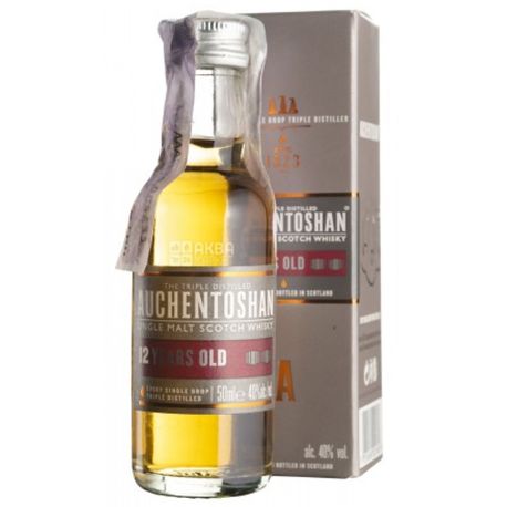 Auchentoshan, Single Malt Whiskey, 12 years old, 0.05 L
