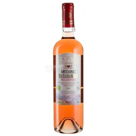 Papaioannou Agiorgitiko Rose, Вино рожеве сухе, 0,75 л