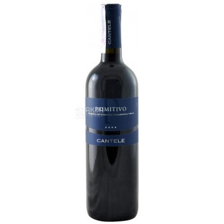 Cantele Primitivo, dry red wine, 0.75 l