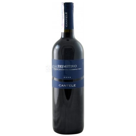 Cantele Primitivо, Вино красное сухое, 0,75 л