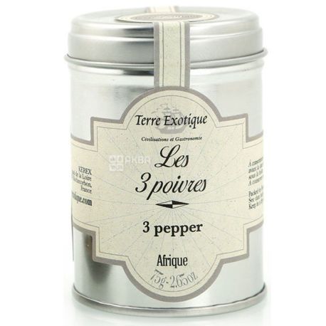 Terre Exotique, Mix of Three Peppers, 75 g