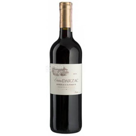 Vignobles Claude Barthe, Вино красное сухое Chateau Darzac, 0,75 л