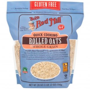 Bob's Red Mill, 794 г, Каша Бобс Ред Милл, овсяная, плющенная, без глютена