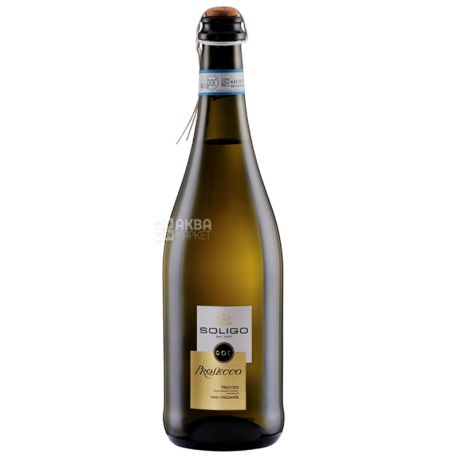 Prosecco Treviso Liga - Tappo Spago, Soligo, Sparkling White Wine, 0.75 L