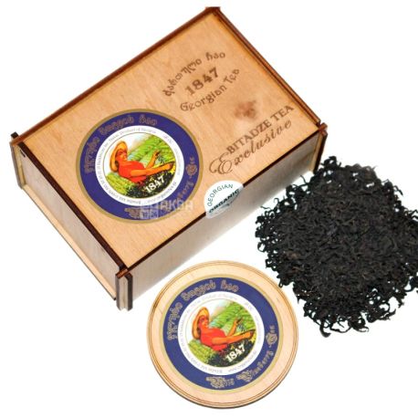 Bitadze Exclusive, 50 г, Чай Бітадзе, з листя високогірної чорниці, д/к