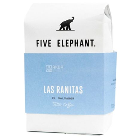 Five Elephant Сальвадор Лас Ранитас, Кофе в зернах, 284 г