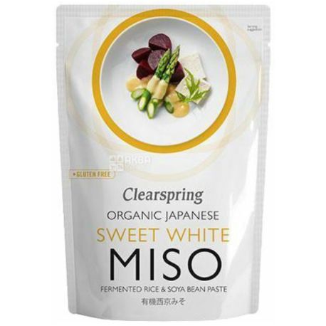 Clearspring, Паста, Місо солодка органічна, 250 г