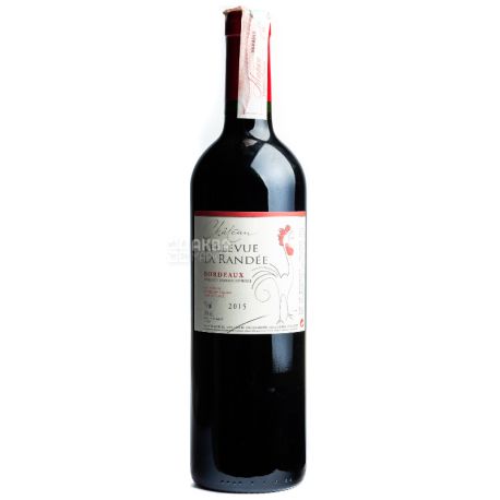 Chateau Bellevue La Randee, 2015, Вино червоне сухе, 0,75 л