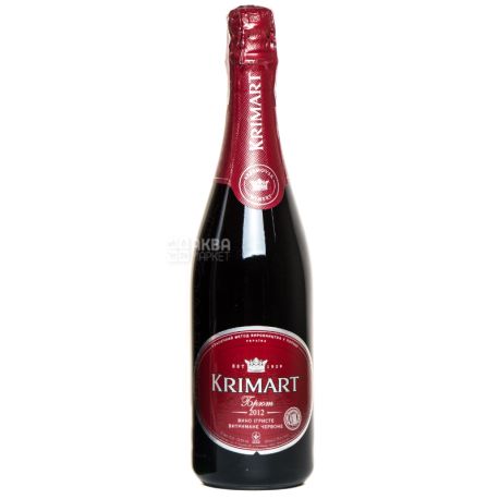 Artemovsk Winery, Sparkling red wine aged brut, Krimart, 750 ml