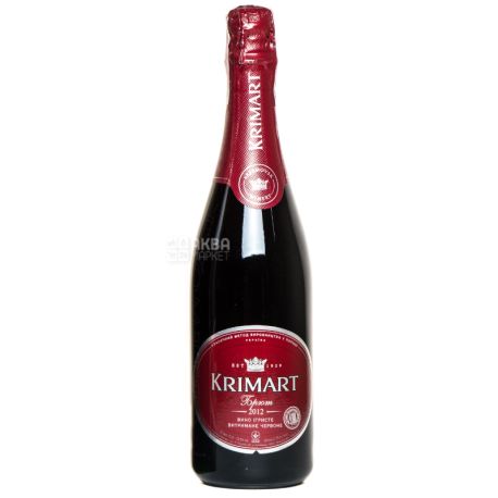Artemovsk Winery, Вино ігристе червоне брют, Krimart, 0,75 л