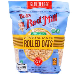 Bob's Red Mill, 907 г, Хлопья Бобс Ред Мил, овсяные, органические, без глютена