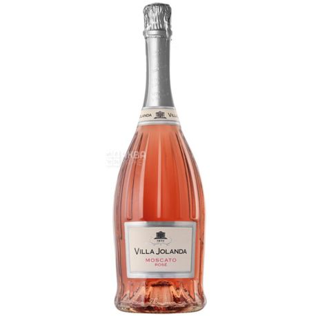 Moscato Rose Villa Jolanda (carved), Santero, Игристое розовое сладкое вино, 0,75 л