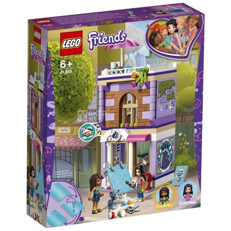 Lego Friends, Конструктор Творческая мастерская Эммы, пластик, для детей с 6-ти лет, 235 деталей