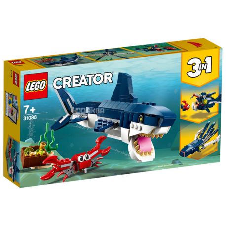 LEGO, Creator, Конструктор Підводні жителі, пластик, дітям з 7 років