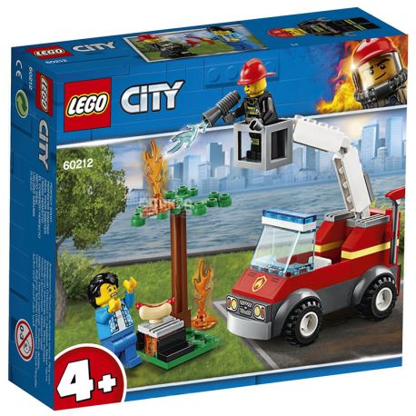 LEGO, Конструктор Пожарные: Пожар на пикнике, City, пластик, детям с 4 лет
