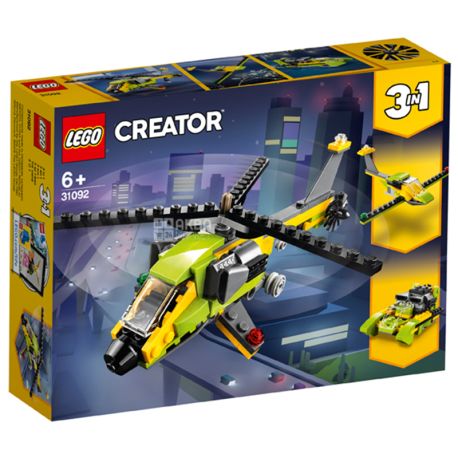 LEGO, Конструктор Приключения на вертолете, Creator, пластик, детям с 6 лет