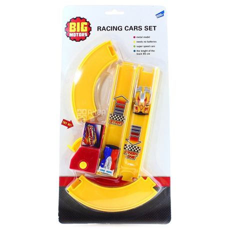 Big Motors, Игровой набор Кольцевые гонки, пластик, металл, для детей от 3-х лет 
