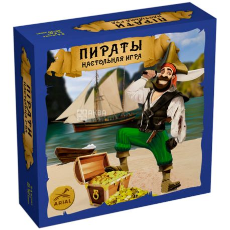 Arial, Board game, Pirates, 121 card, for boys, for children over 8 years old