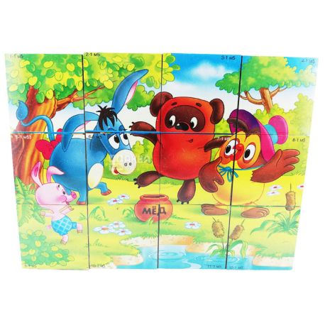 Energy Plus, Cubes Native cartoons, 12 cubes, for children from 3 years