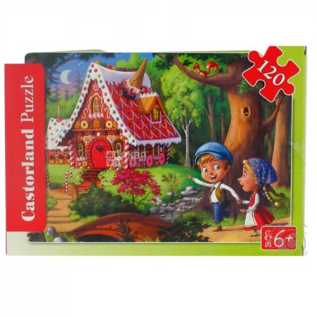 Castorland, Toy puzzle Gingerbread House, for children from 6 years old, 120 parts