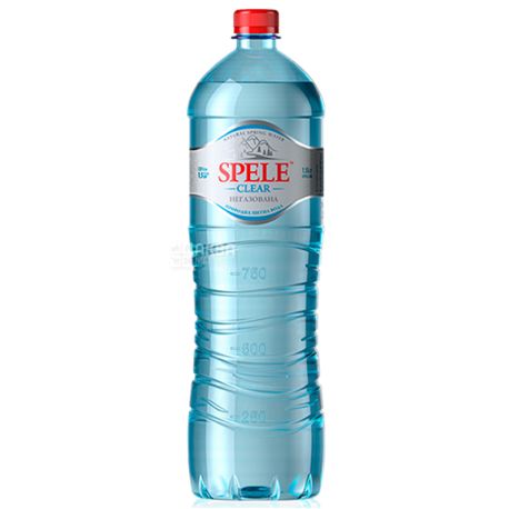 Spele Clear, Вода минеральная негазированная, 1,5 л, Упаковка 6 шт., ПЭТ